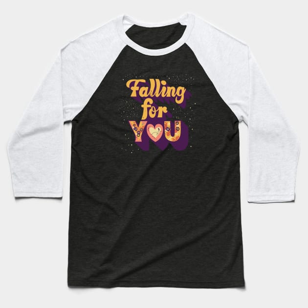 Falling in love Baseball T-Shirt by Tiberiuss